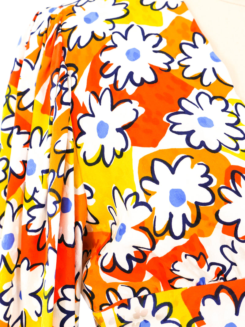 Givenchy Electric Daisy Print Wrap Top Top arcadeshops.com