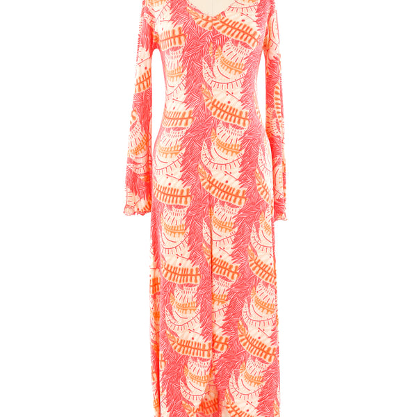 Stephen Burrows Lettuce Hem Jersey Dress Stephen Burrows Lettuce Hem Jersey Dress