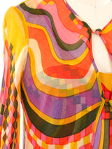 Psychedelic Printed Flutter Dress and Jacket Dress arcadeshops.com