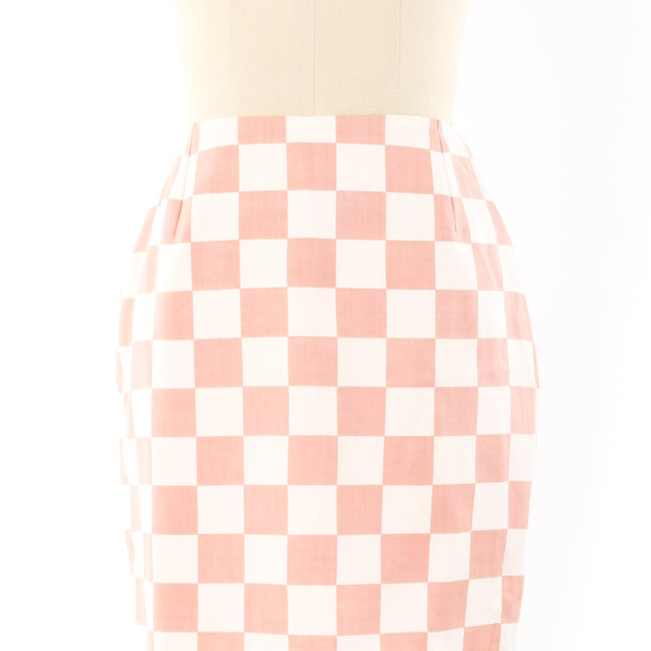 Gianni Versace Checkerboard Mini Skirt