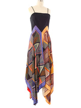 1970's Scarf Maxi Dress Dress arcadeshops.com