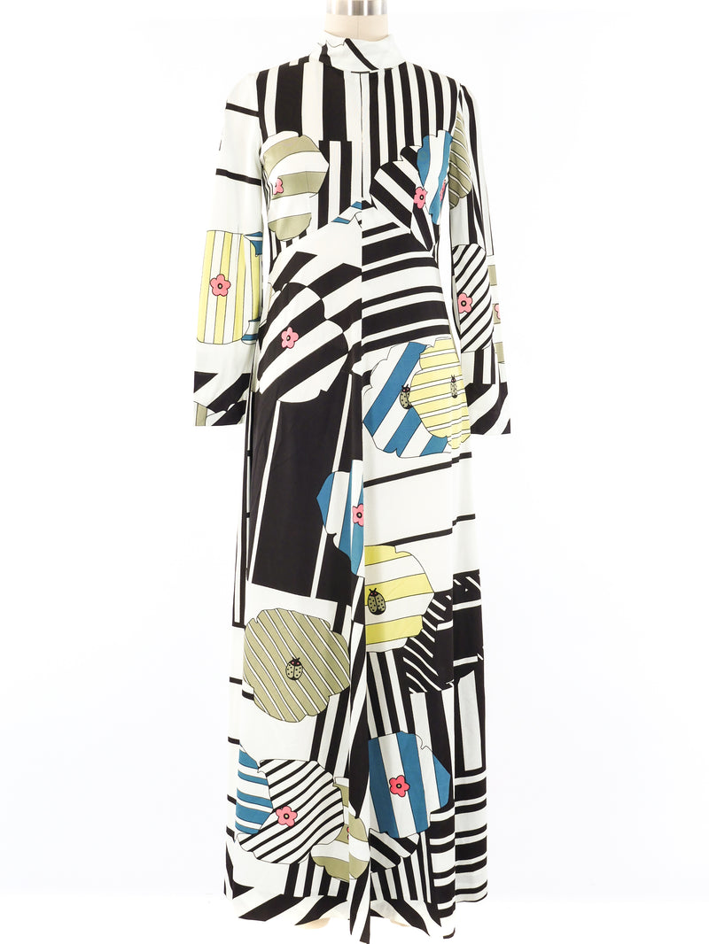 Pop Art Printed Maxi Dress Dress arcadeshops.com