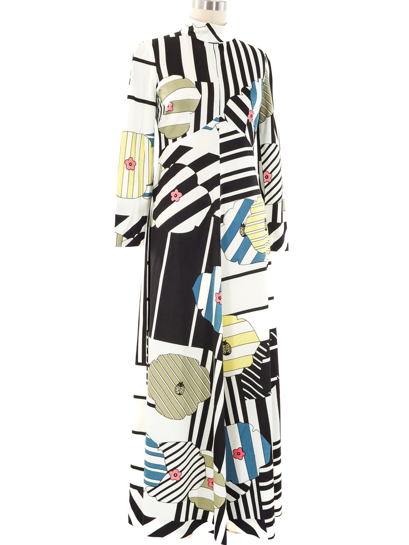 Pop Art Printed Maxi Dress Dress arcadeshops.com