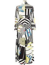 Pop Art Printed Maxi Dress Dress arcadeshops.com