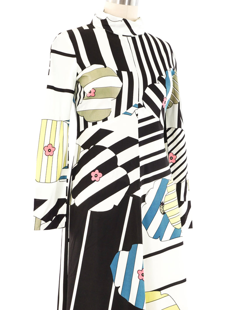 Pop Art Printed Maxi Dress Dress arcadeshops.com