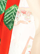 Leaf Printed Silk Haori Kimono Jacket arcadeshops.com