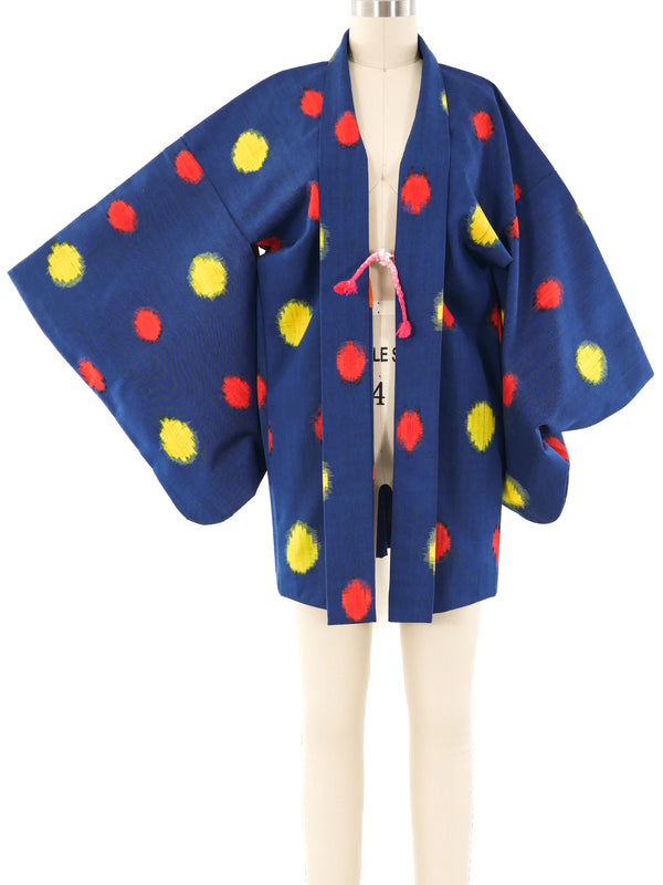 Ikat Dot Haori Kimono Jacket arcadeshops.com