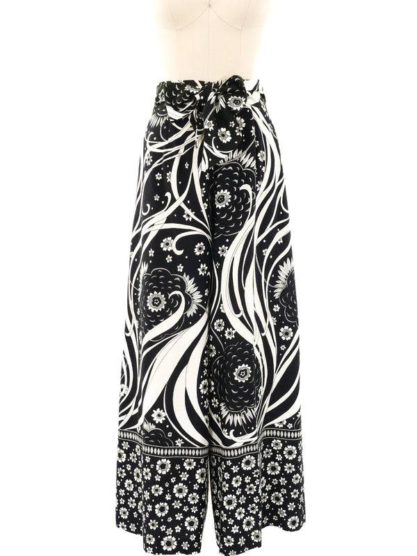 Graphic Printed Palazzo Pants Bottom arcadeshops.com