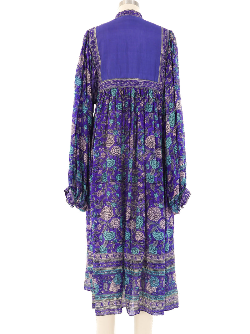 Phool Block Printed Silk Indian Dress Dress arcadeshops.com