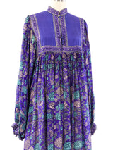 Phool Block Printed Silk Indian Dress Dress arcadeshops.com