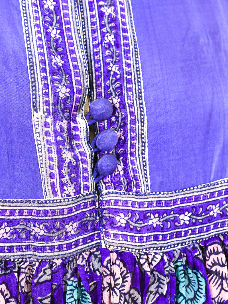 Phool Block Printed Silk Indian Dress Dress arcadeshops.com