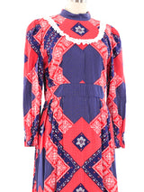 Bandana Quilt Printed Cotton Prairie Dress Dress arcadeshops.com