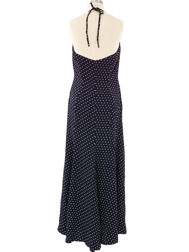 Thierry Mugler Star Print Halter Dress Dress arcadeshops.com
