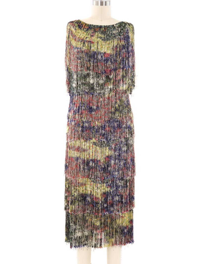 Missoni Floral Printed Fringe Dress Dress arcadeshops.com