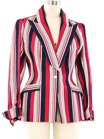 Thierry Mugler Striped Blazer