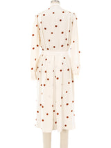 Balenciaga Dot Printed Silk Dress Dress arcadeshops.com
