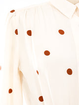 Balenciaga Dot Printed Silk Dress Dress arcadeshops.com