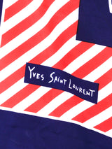 Yves Saint Laurent Striped Silk Scarf Accessory arcadeshops.com