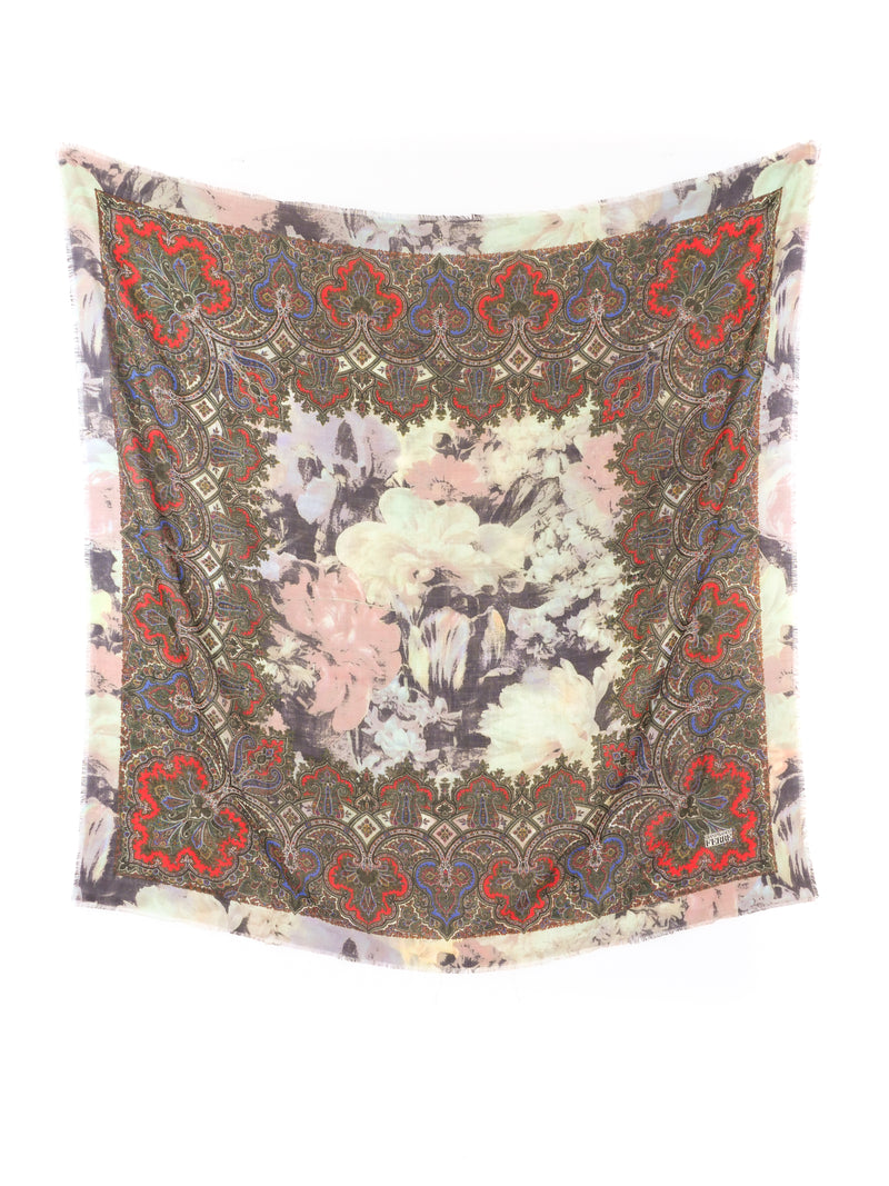 Gianfranco Ferre Mixed Print Wool Scarf Accessory arcadeshops.com