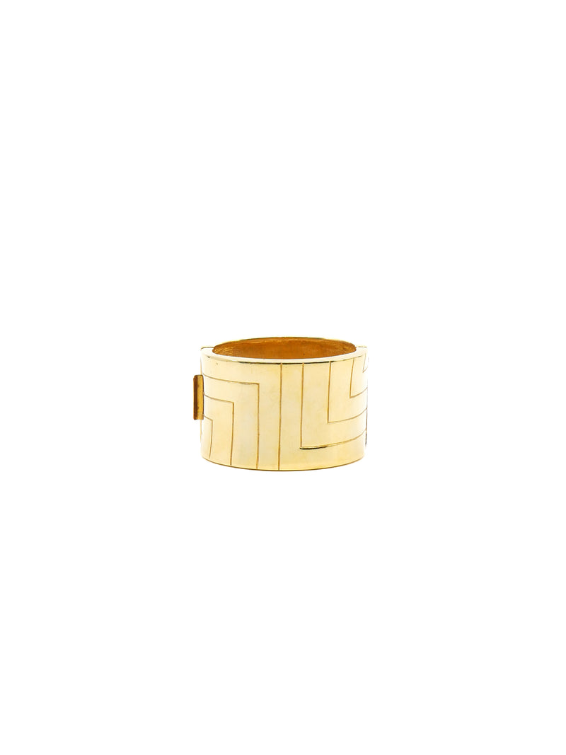 Rhinestone Accented Goldtone Bangle Accessory arcadeshops.com