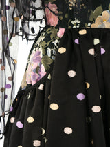 Geoffrey Beene Floral Polka Dot Halter Dress Dress arcadeshops.com