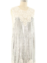 Paco Rabanne Chainmail Accented Lace Dress Dress arcadeshops.com
