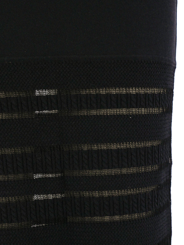 Herve Leger Striped Knit Maxi Skirt Bottom arcadeshops.com