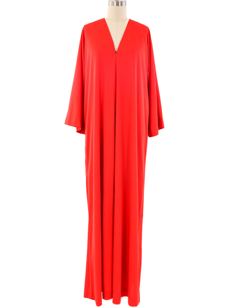 Halston IV Red Jersey Caftan Dress arcadeshops.com