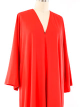Halston IV Red Jersey Caftan Dress arcadeshops.com