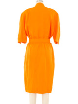 Thierry Mugler Marigold Belted Dress Dress arcadeshops.com