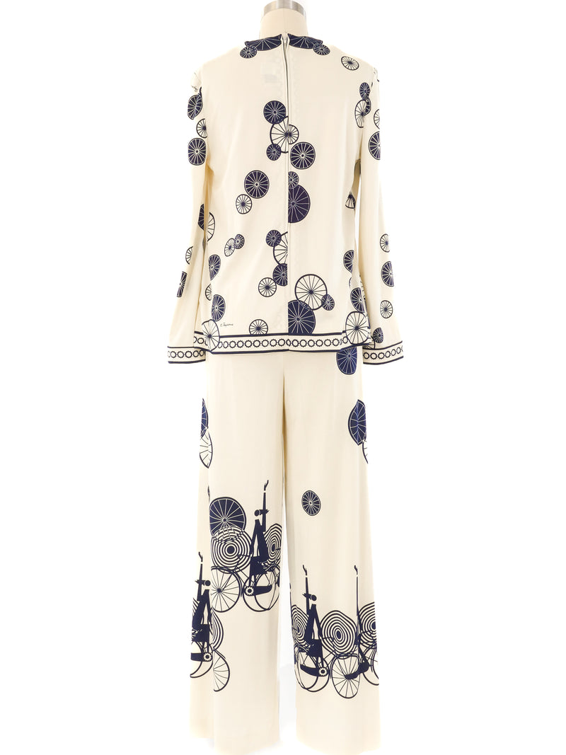 Paganne Bicycle Wheel Printed Ensemble Suit arcadeshops.com