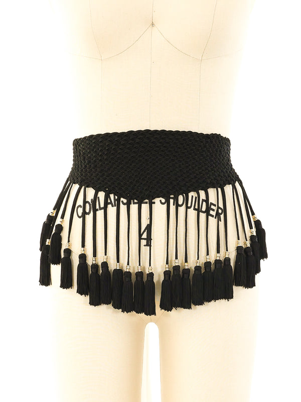 Crochet Tassel Fringed Waist Belt Accessory arcadeshops.com