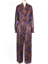 Bill Blass Paisley Jumpsuit Jumpsuit arcadeshops.com