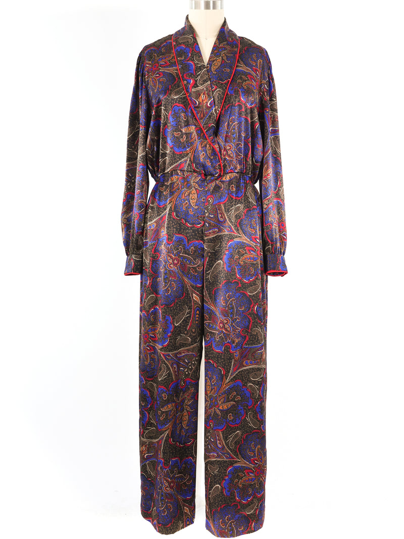 Bill Blass Paisley Jumpsuit Jumpsuit arcadeshops.com