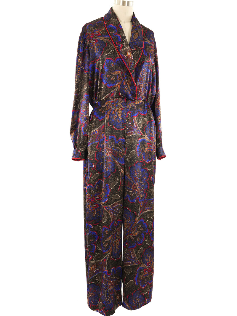 Bill Blass Paisley Jumpsuit Jumpsuit arcadeshops.com