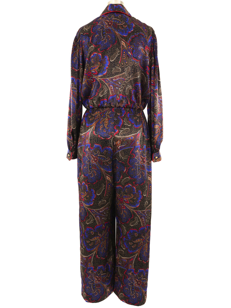 Bill Blass Paisley Jumpsuit Jumpsuit arcadeshops.com