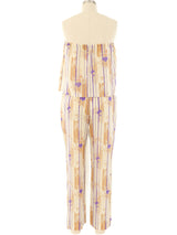 Hanae Mori Printed Chiffon Ensemble Suit arcadeshops.com