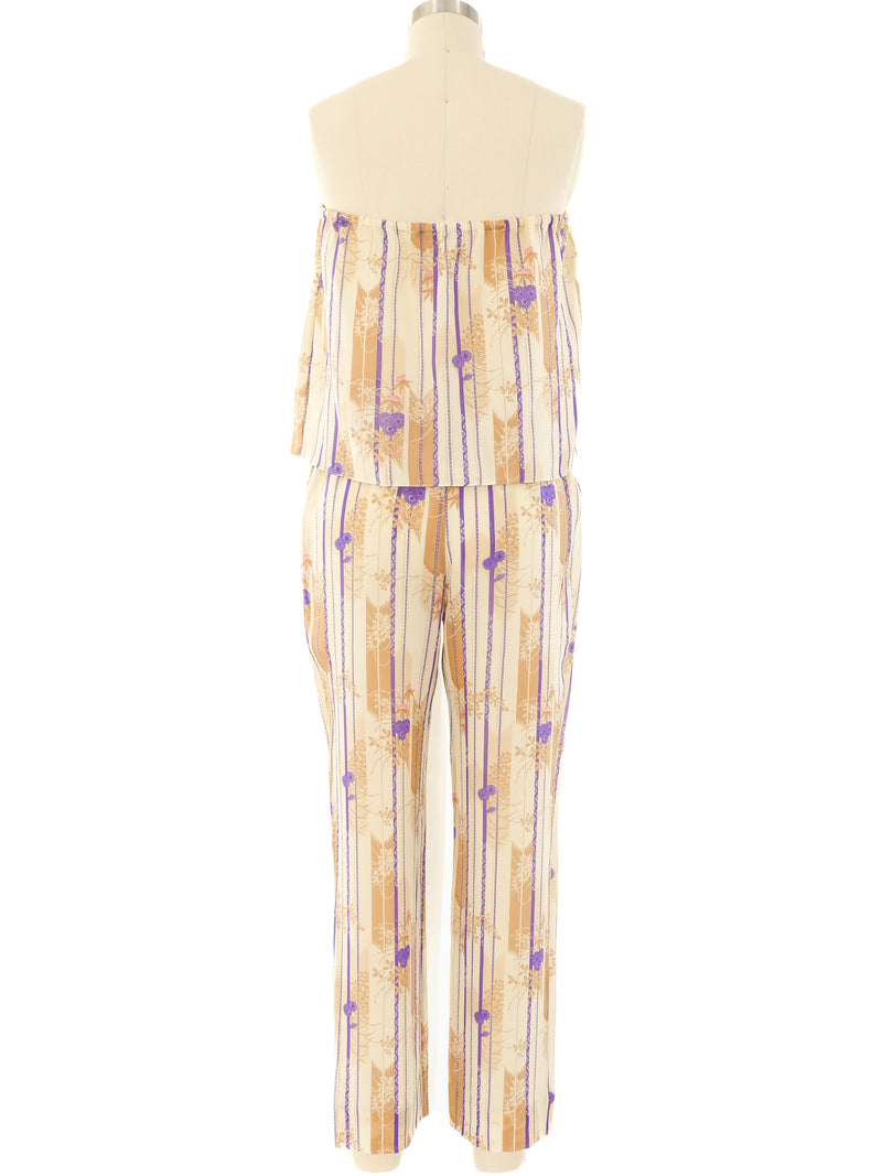 Hanae Mori Printed Chiffon Ensemble Suit arcadeshops.com
