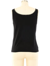 Christian Dior Mickey Mouse Embellished Tank Top arcadeshops.com
