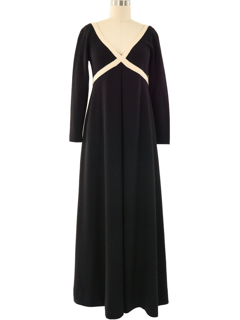 Rudi Gernreich Black Knit Maxi Dress Dress arcadeshops.com