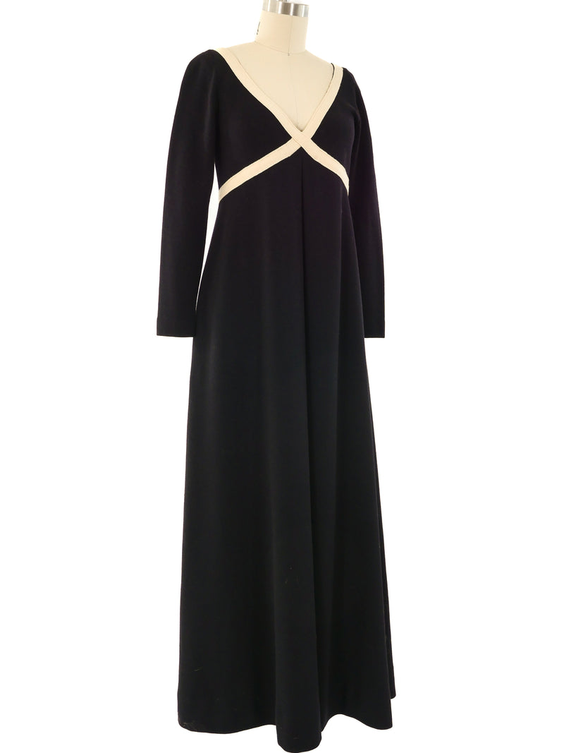 Rudi Gernreich Black Knit Maxi Dress Dress arcadeshops.com