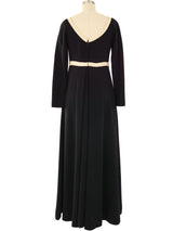 Rudi Gernreich Black Knit Maxi Dress Dress arcadeshops.com