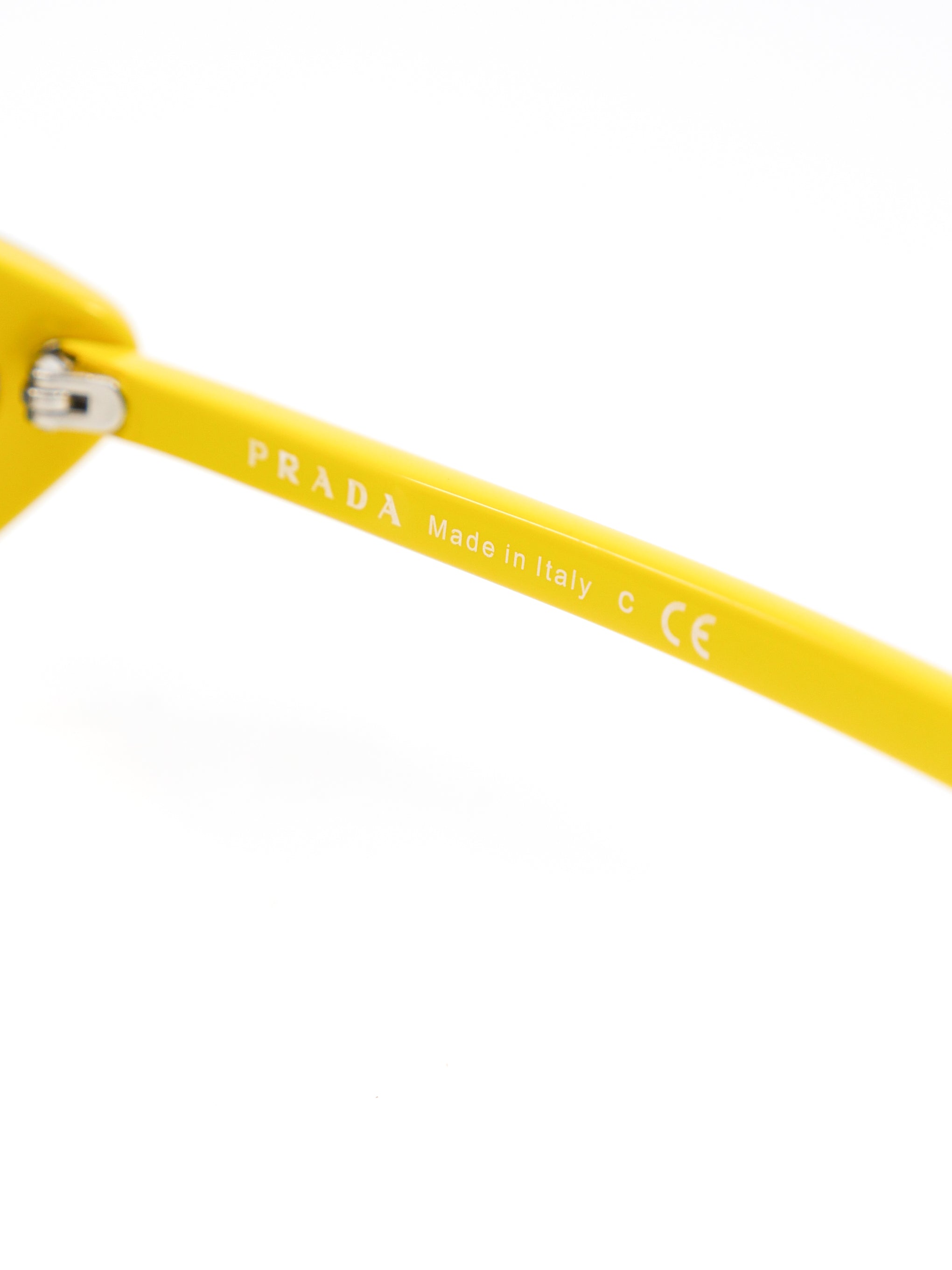 Prada Yellow Eyebrow Shield Sunglasses