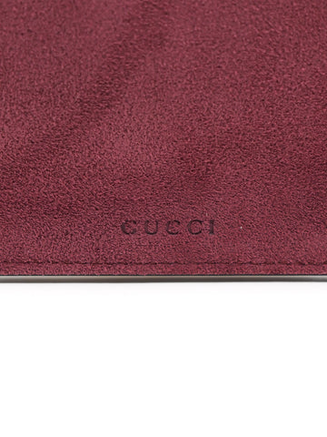 GUCCI GG Supreme Monogram Blooms Suede Large Zip Pouch Beige Multicolor Dry  Rose | FASHIONPHILE