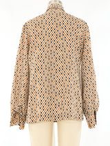 Spade Printed Bow Blouse Top arcadeshops.com