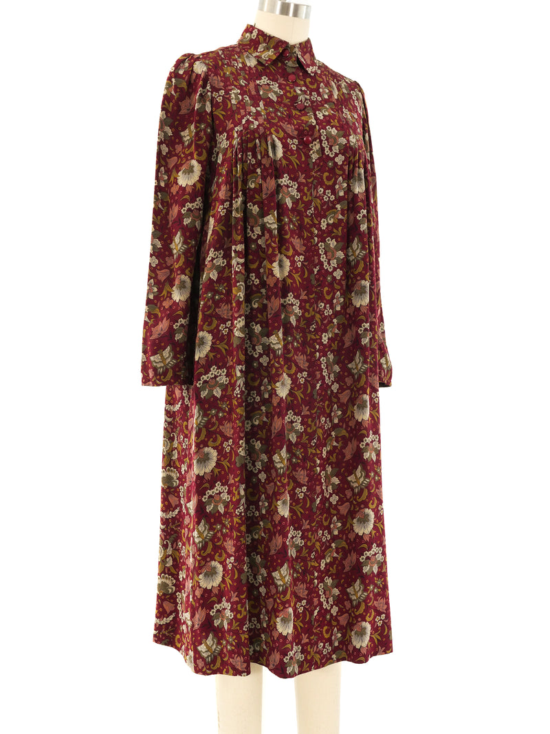 Ungaro Floral Silk Smock Dress Dress arcadeshops.com