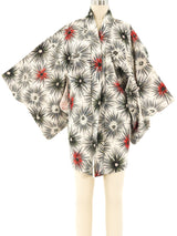 Starburst Floral Painted Kimono Jacket arcadeshops.com