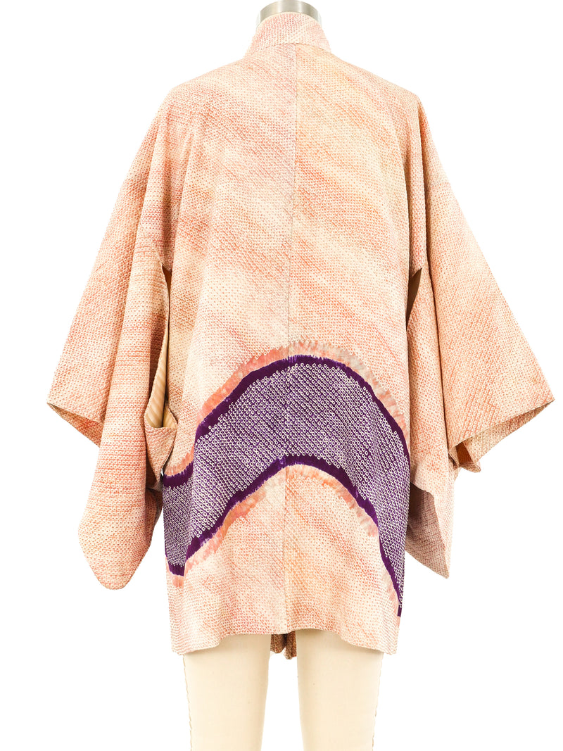 Purple Wave Shibori Kimono Jacket arcadeshops.com