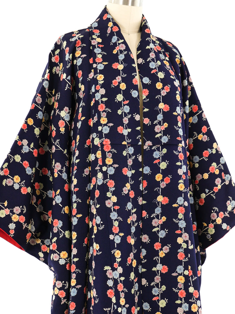 Floral Vine Print Kimono Jacket arcadeshops.com