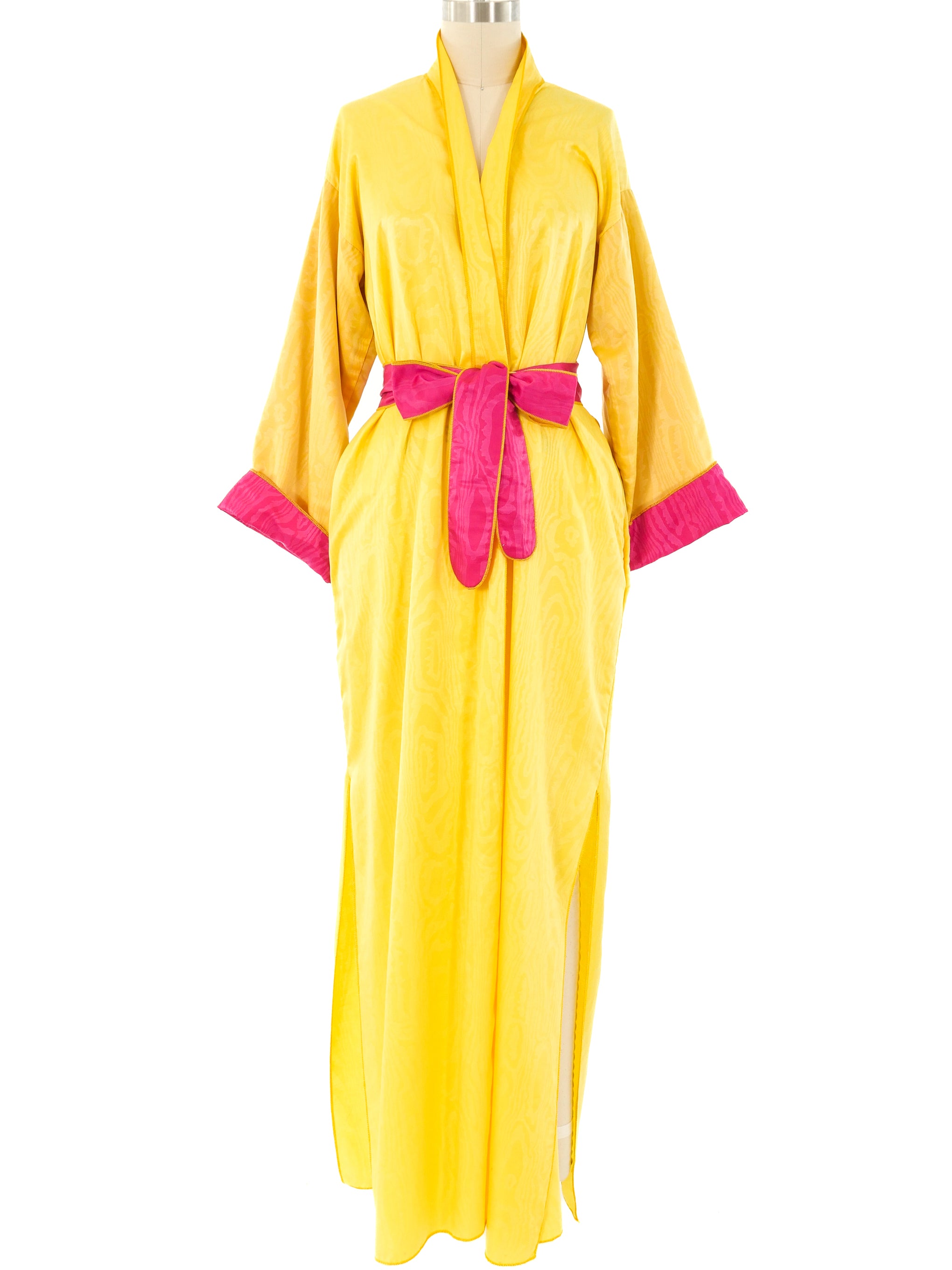 Fernando Sanchez Sunflower Satin Robe
